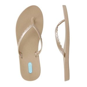 BNWT Oka-B Bristol Flip Flop in Gold Chai